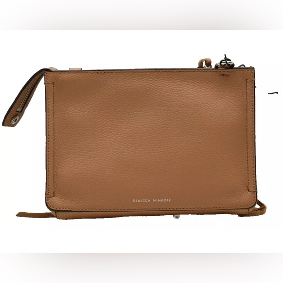 Rebecca Minkoff Regan Leather Crossbody Handbag Desert Tan - Used, Like New - Picture 4 of 5